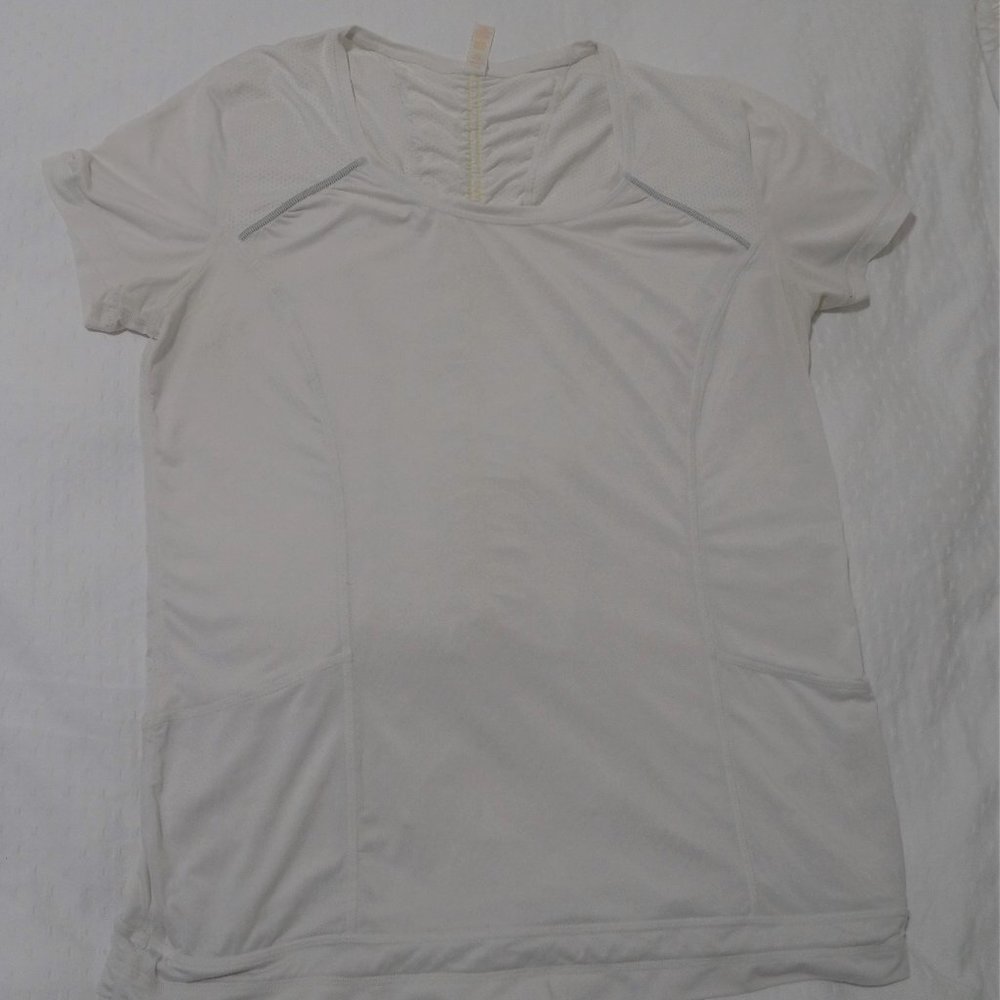 Lucy White Workout Top